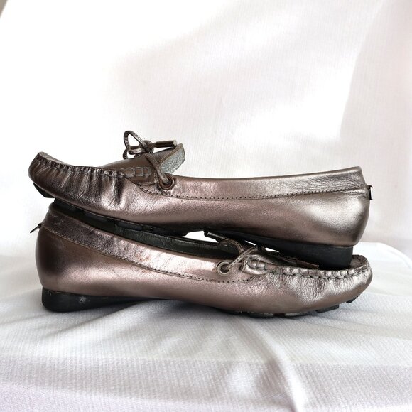 RUDSAK - Pewter Leather Loafers/Moccasins - Size 38 - 7ish - Picture 6 of 15